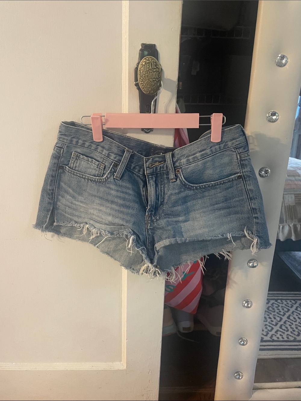 Lucky Brand Light Blue Distressed Denim Cutoff Shorts